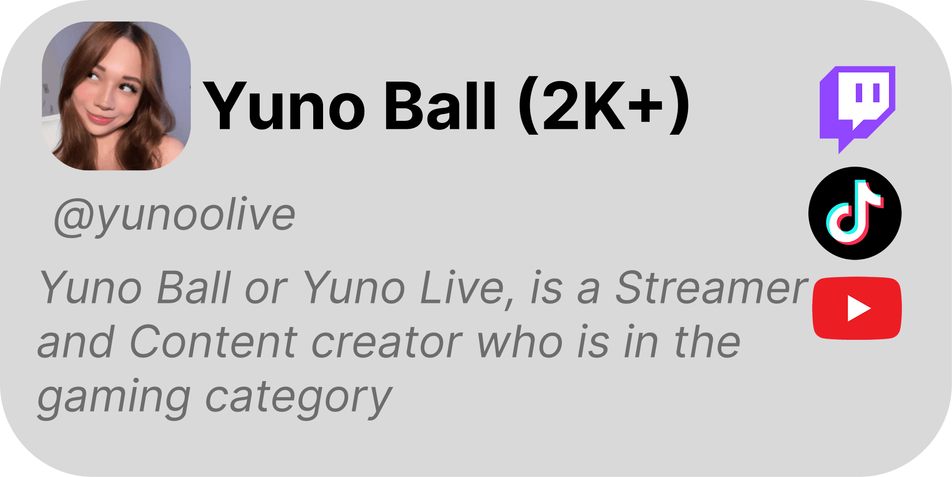 Yuno Ball — @yunoolive